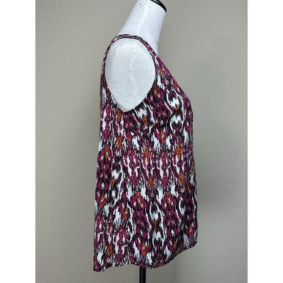 Catos Women’s Size M 1/4 Button Up Sleeveless Blouse Flowy Lightweight - Picture 3 of 10